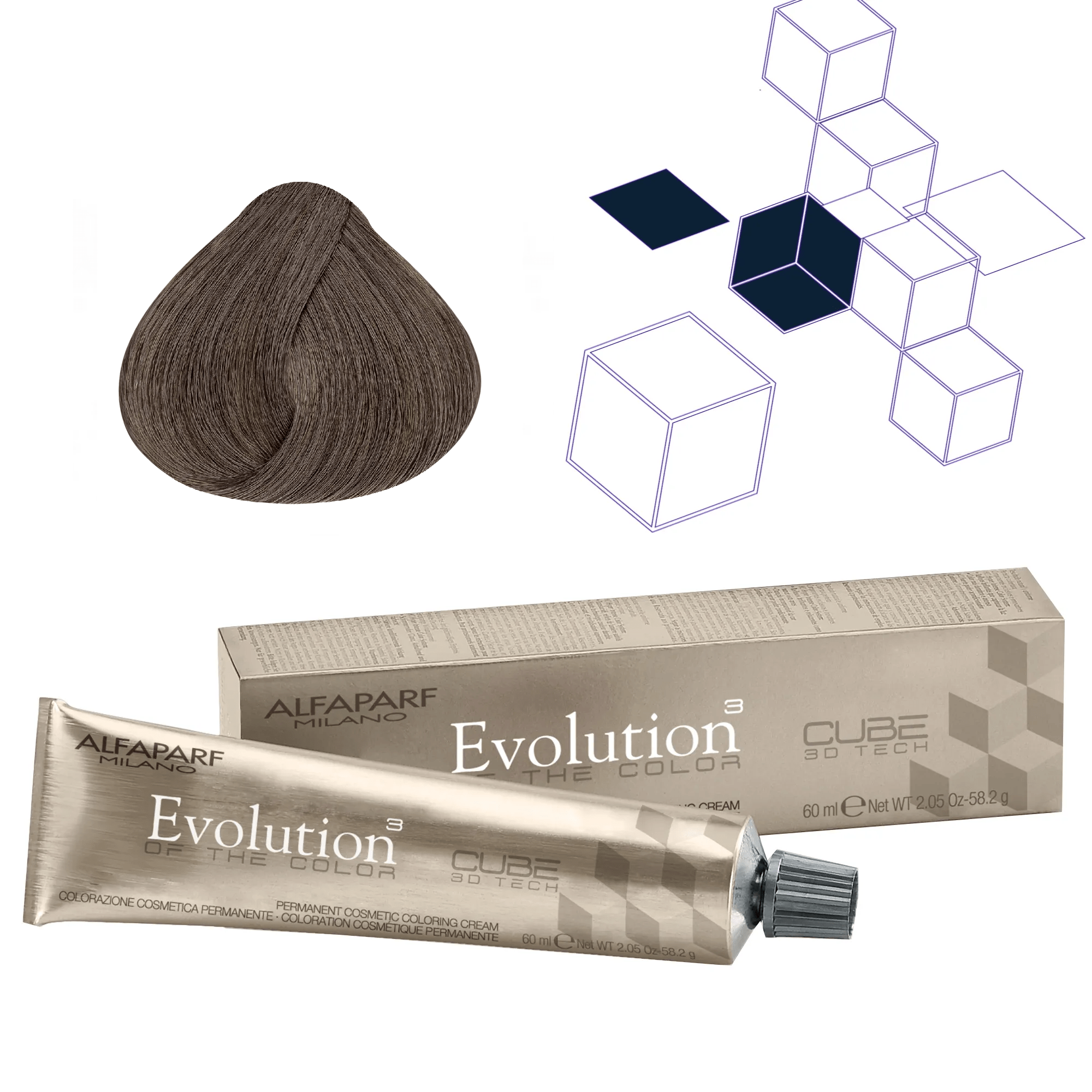 Evolution of the Color Colorazione Cosmetica Permanente – 7.01 Biondo Medio Nacré – 60 ml – Alfaparf Milano - immagine 2