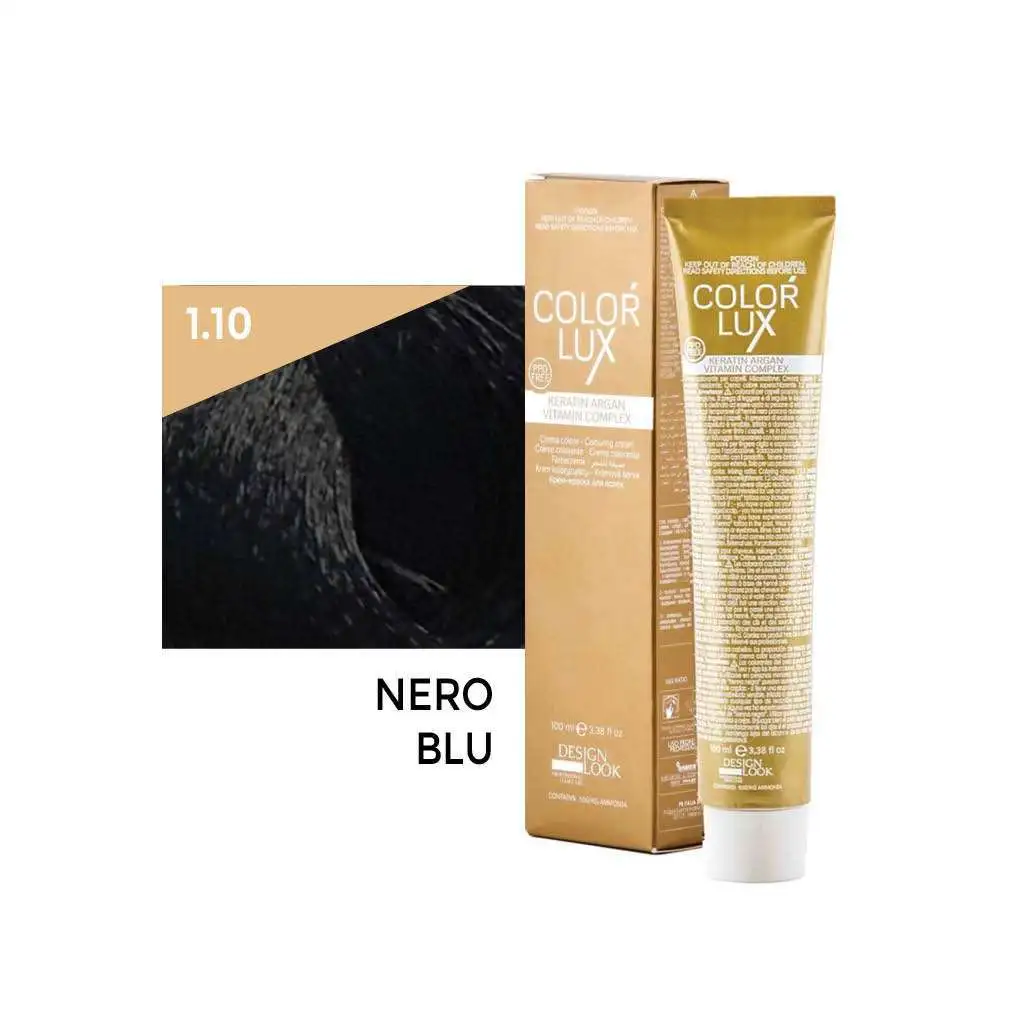 Color Lux Crema Colorante – 1.10 Nero Blu 100 ml – Design Look - immagine 2