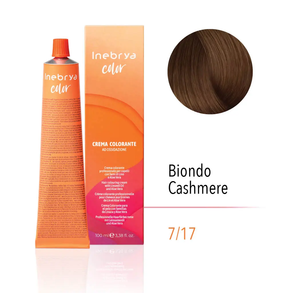 Inebrya Color – 7/17 Biondo Cashmere – 100 ml - immagine 2